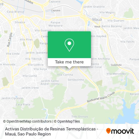 Activas Distribuição de Resinas Termoplásticas - Mauá map