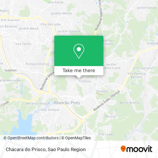 Chácara do Prisco map