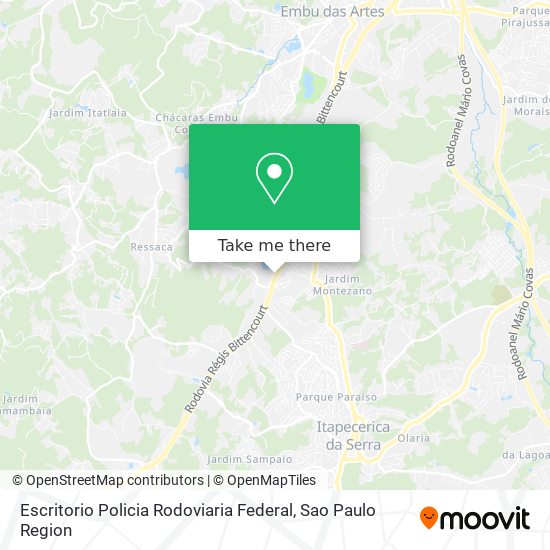 Mapa Escritorio Policia Rodoviaria Federal