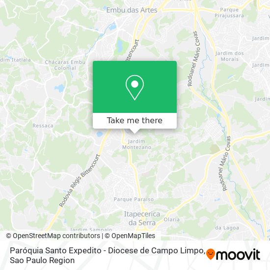 Paróquia Santo Expedito -  Diocese de Campo Limpo map