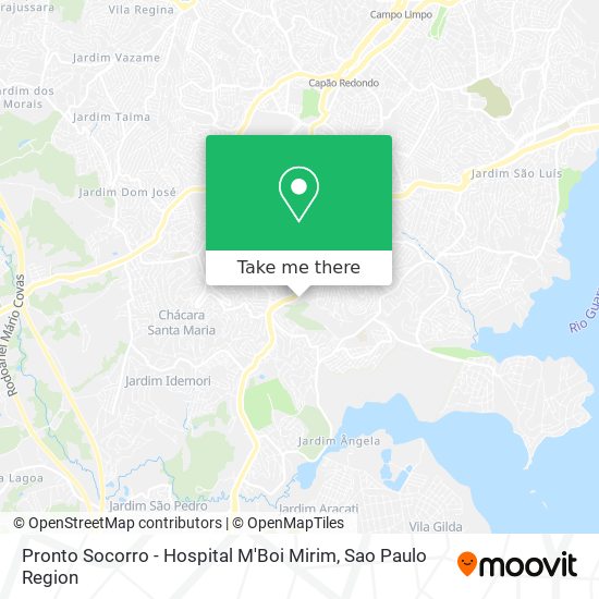 Pronto Socorro - Hospital M'Boi Mirim map