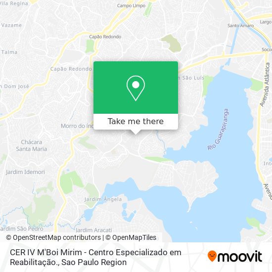 CER IV M'Boi Mirim - Centro Especializado em Reabilitação. map