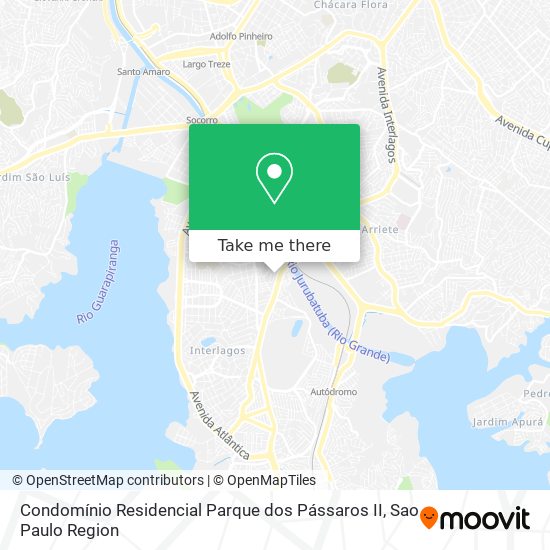 Mapa Condomínio Residencial Parque dos Pássaros II