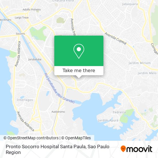 Mapa Pronto Socorro Hospital Santa Paula
