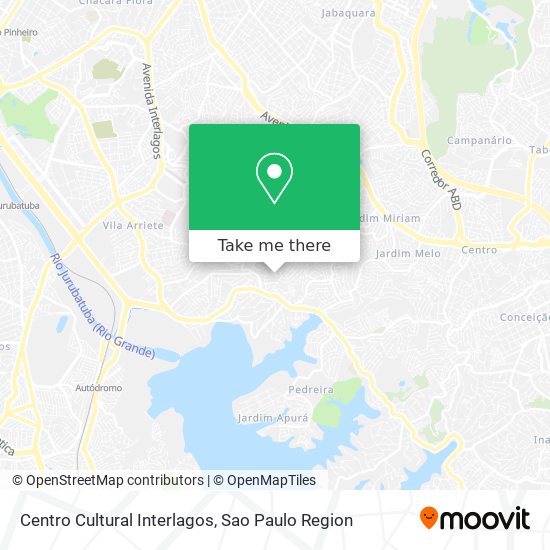 Centro Cultural Interlagos map