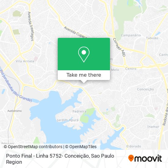 Mapa Ponto Final - Linha 5752- Conceição
