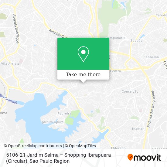 Mapa 5106-21 Jardim Selma – Shopping Ibirapuera (Circular)