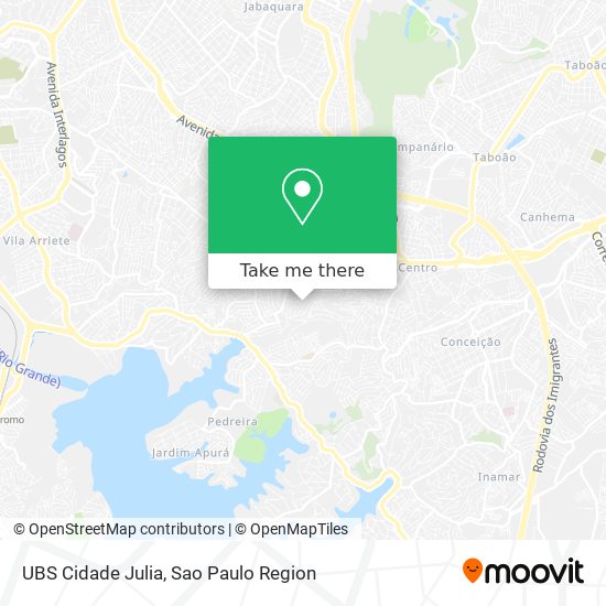 Mapa UBS Cidade Julia