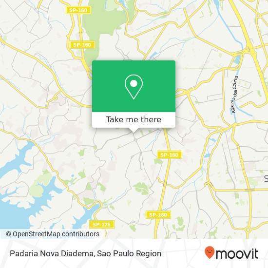 Padaria Nova Diadema map