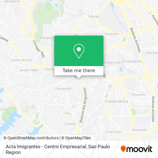 Acta Imigrantes - Centro Empresarial map