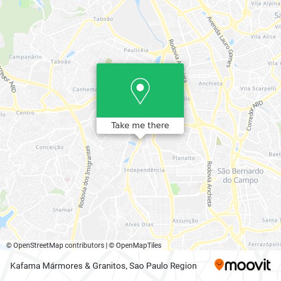 Kafama Mármores & Granitos map
