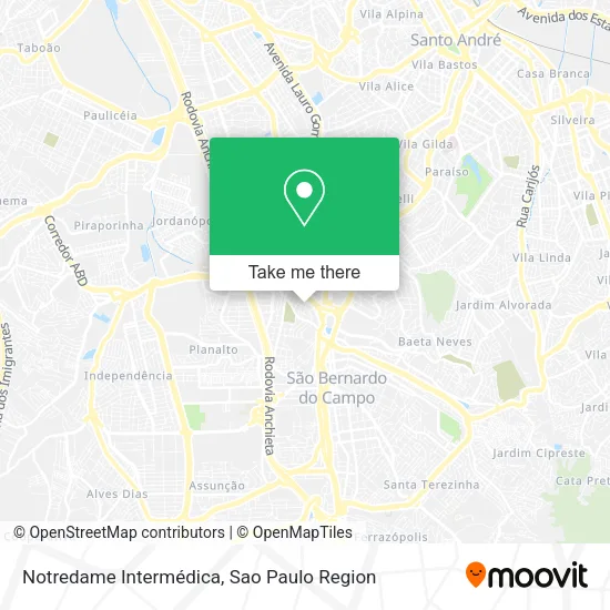 Notredame Intermédica map