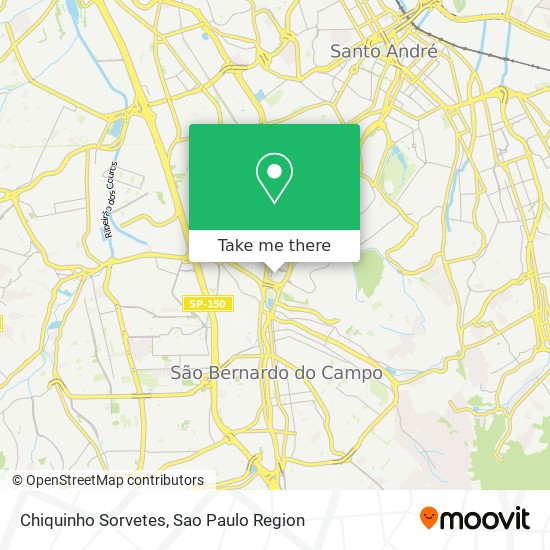 Chiquinho Sorvetes map