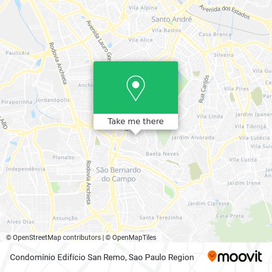 Condomínio Edifício San Remo map