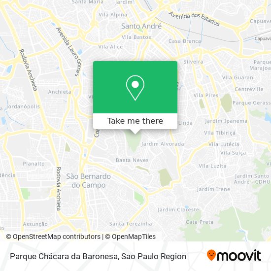 Parque Chácara da Baronesa map