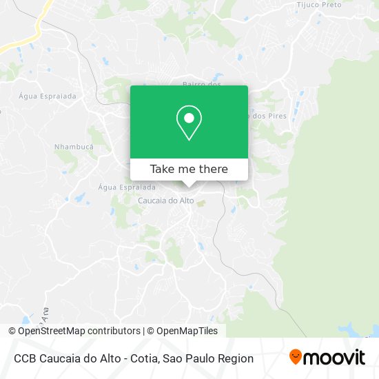 CCB Caucaia do Alto - Cotia map