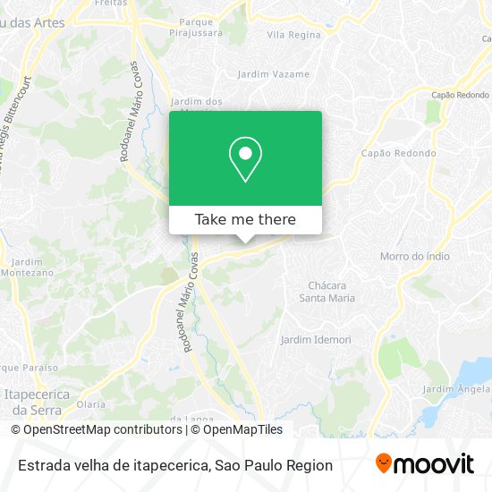 Estrada velha de itapecerica map
