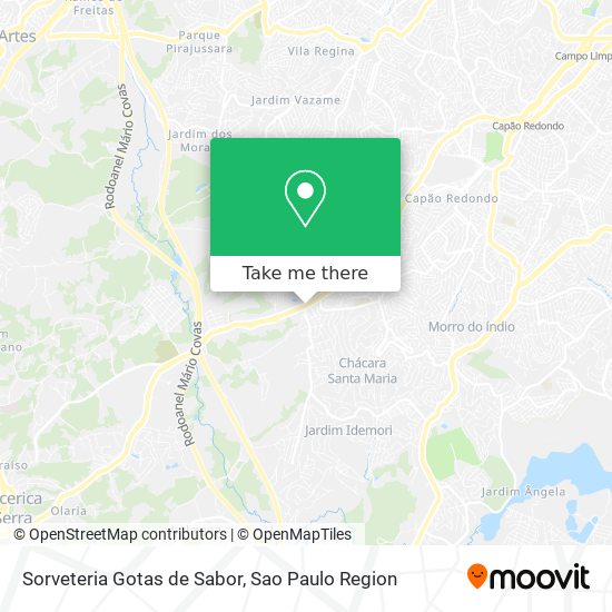 Sorveteria Gotas de Sabor map