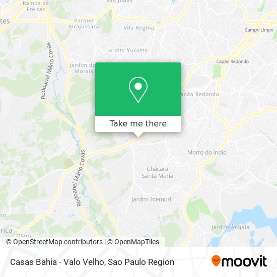 Casas Bahia - Valo Velho map