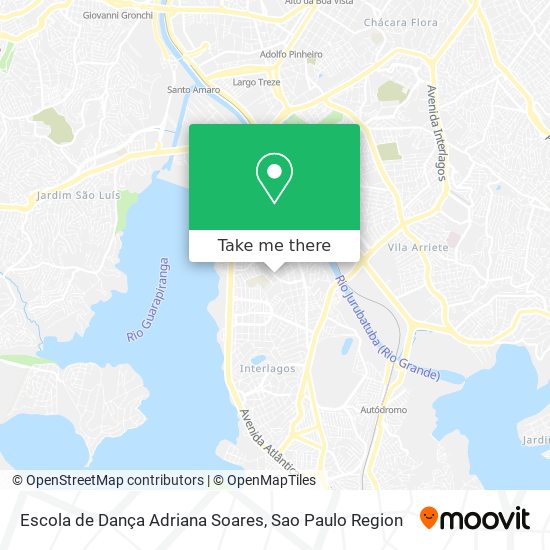 Mapa Escola de Dança Adriana Soares