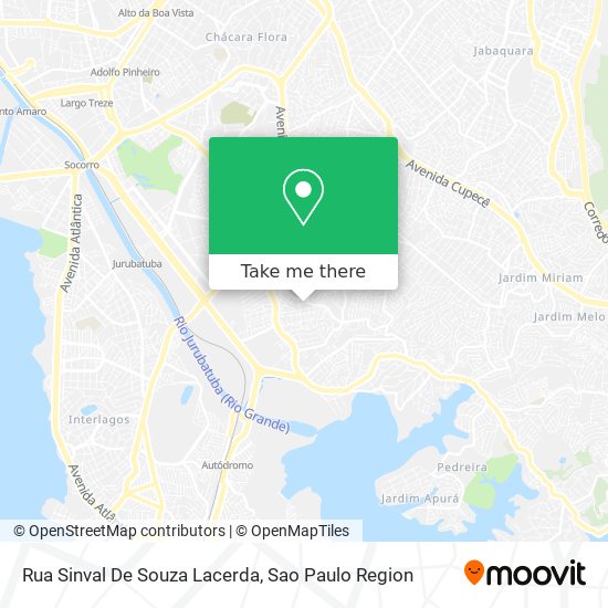 Mapa Rua Sinval De Souza Lacerda