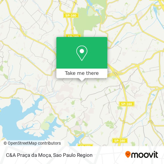 Mapa C&A Praça da Moça