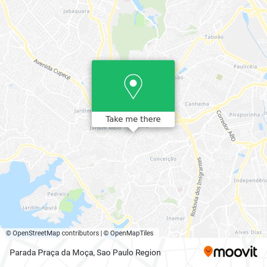 Parada Praça da Moça map