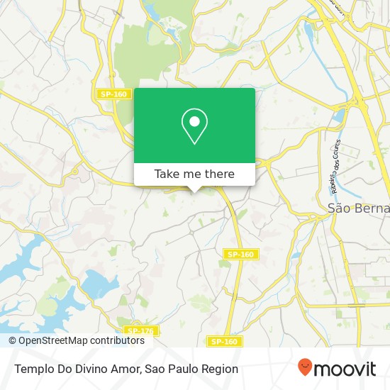Templo Do Divino Amor map