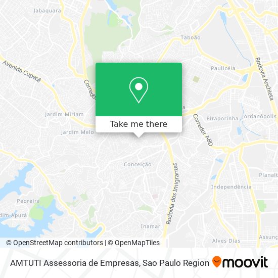 Mapa AMTUTI Assessoria de Empresas