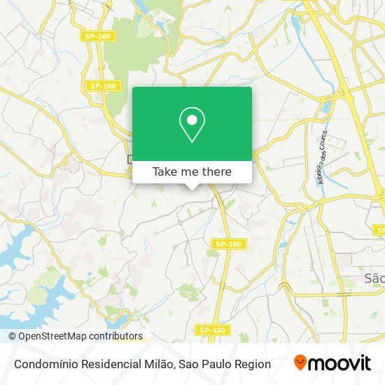Condomínio Residencial Milão map