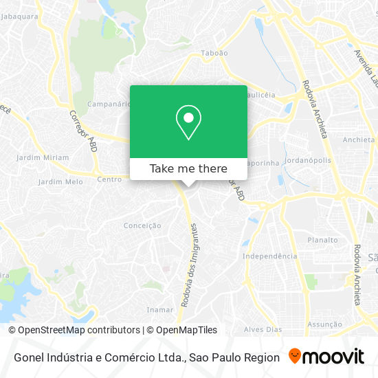 Gonel Indústria e Comércio Ltda. map