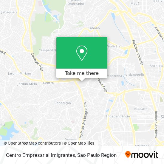 Centro Empresarial Imigrantes map