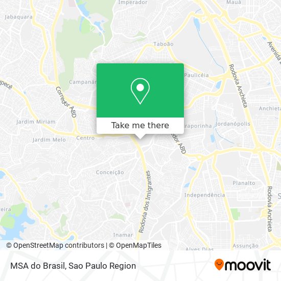 MSA do Brasil map