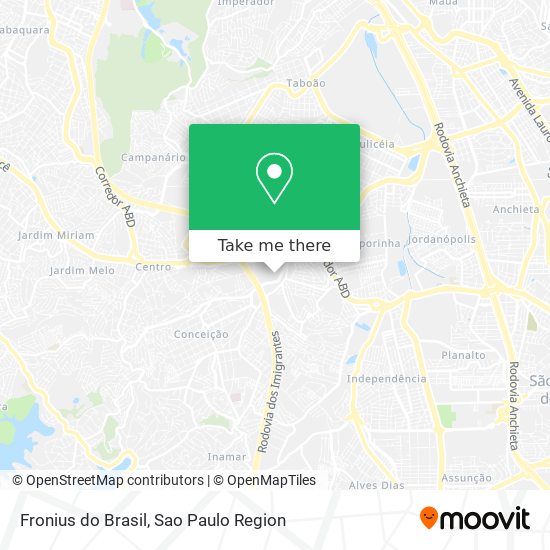 Fronius do Brasil map