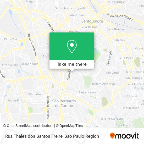 Rua Thales dos Santos Freire map