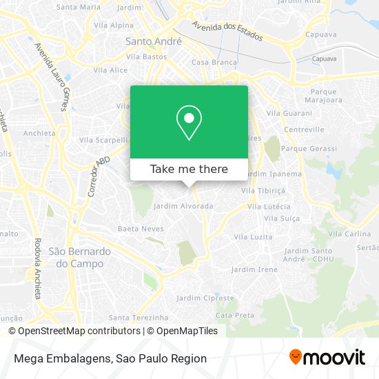 Mega Embalagens map