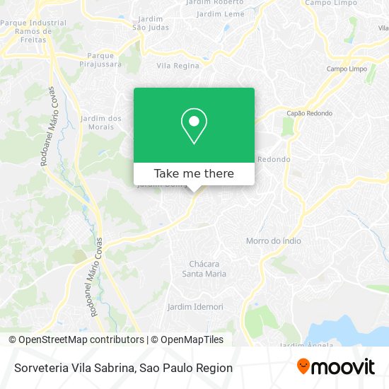 Sorveteria Vila Sabrina map