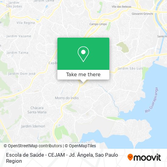 Escola de Saúde - CEJAM - Jd. Ângela map