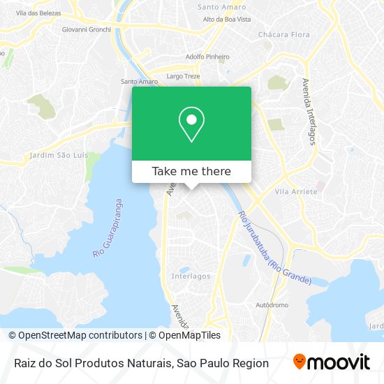 Raiz do Sol Produtos Naturais map