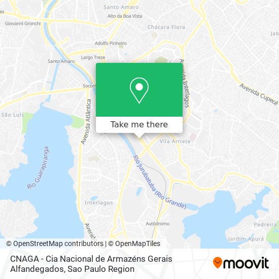 CNAGA - Cia Nacional de Armazéns Gerais Alfandegados map