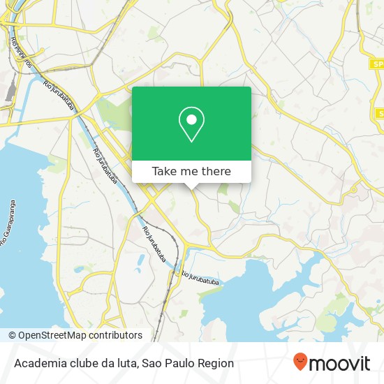 Mapa Academia clube da luta