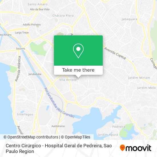 Centro Cirúrgico  - Hospital Geral de Pedreira map