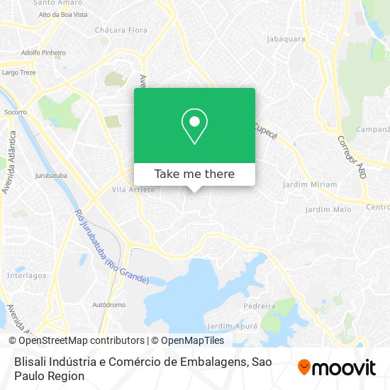 Mapa Blisali Indústria e Comércio de Embalagens