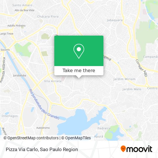 Pizza Via Carlo map