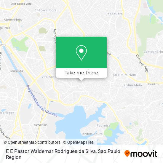 E E Pastor Waldemar Rodrigues da Silva map