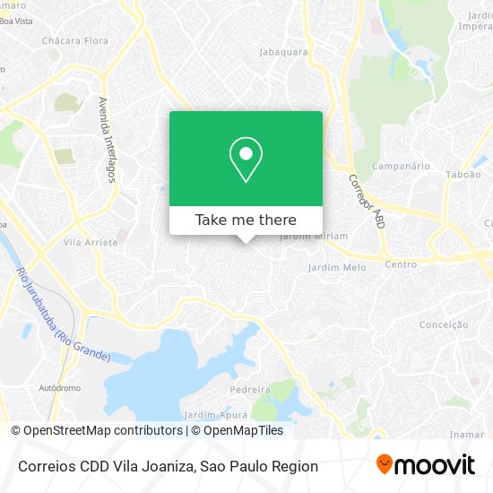 Correios CDD Vila Joaniza map