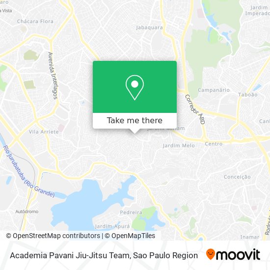 Mapa Academia Pavani Jiu-Jitsu Team