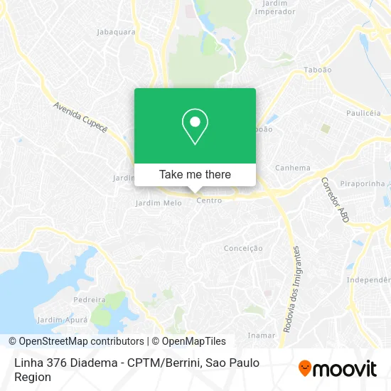 Linha 376 Diadema - CPTM / Berrini map