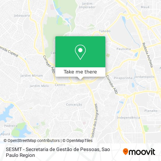 Mapa SESMT - Secretaria de Gestão de Pessoas