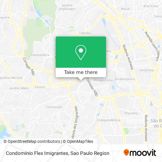 Condomínio Flex Imigrantes map